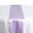 Purple satin table runner on a white tablecloth #whtbkgd