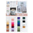 TCF Linen fabric swatch catalog showcasing various colors and tablecloth options.