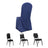 Navy chair cover with three different chair styles