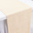 Scuba Table Runner 12x108inch Beige Accordion Pleated – Wrinkle Free & Stain Resistant Textured