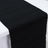 Scuba Table Runner 12x108inch Black Accordion Pleated – Wrinkle Free & Stain Resistant Textured