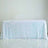 Sequin tablecloth in iridescent colors on a plain background