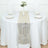 Stylish geometric table runner on an elegant dining table setting.