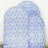 Blue floral patterned fabric cutouts stacked together