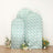 Floral backdrop display with three arches and decorative flowers at the base.