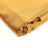Golden fabric roll with smooth texture and folded edges