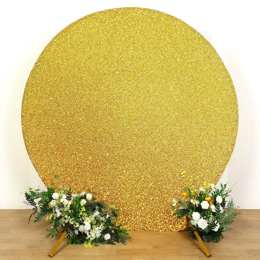 Gold Metallic Shimmer Tinsel Backdrop | eFavormart
