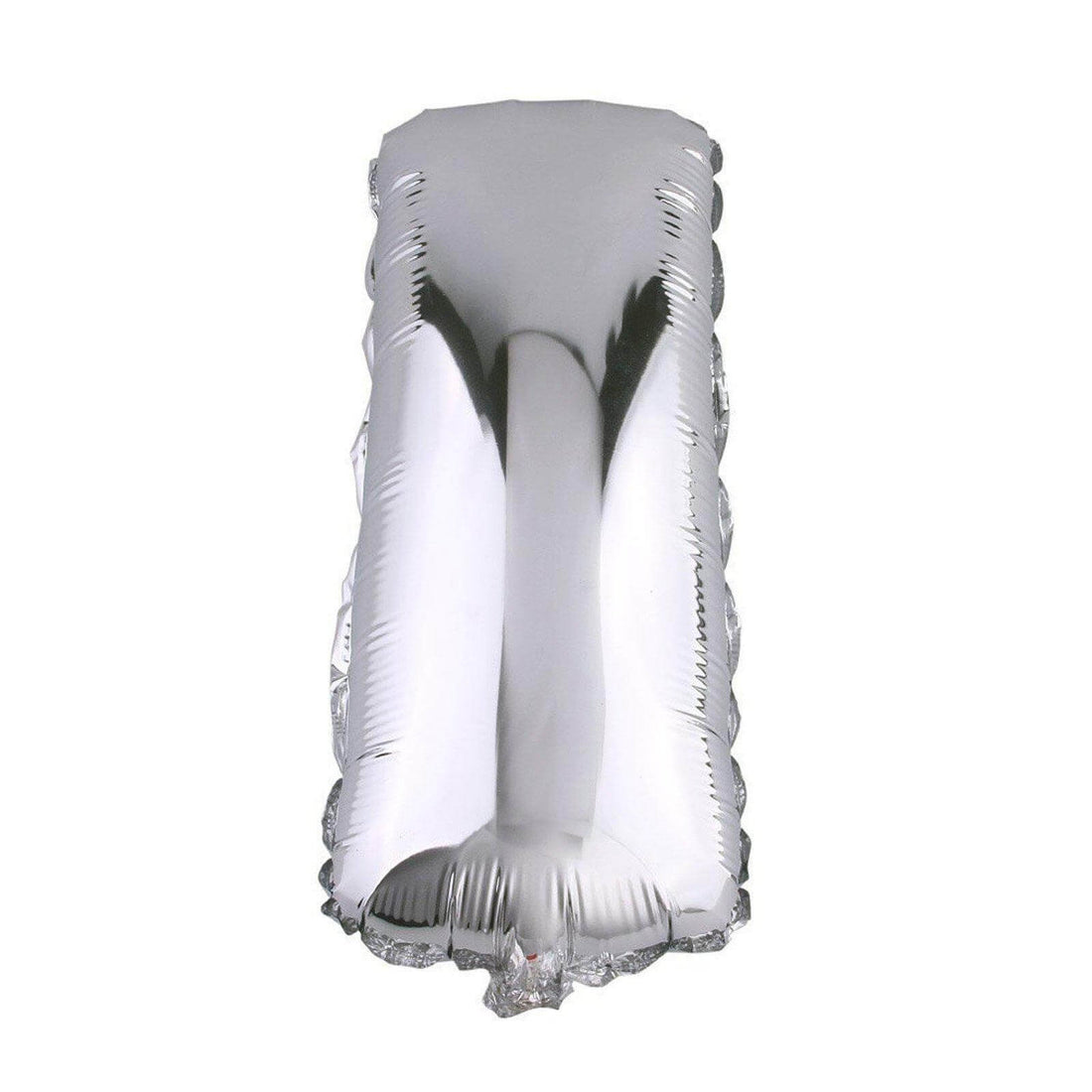 Silver foil balloon in a rectangular shape. #whtbkgd
