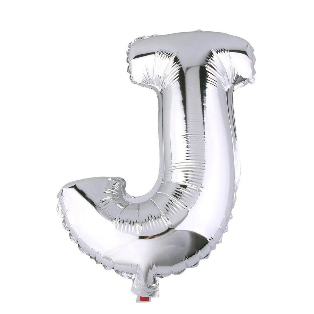 Silver foil letter J balloon #whtbkgd