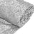 Silver sequin fabric roll perfect for crafting and decor. #whtbkgd