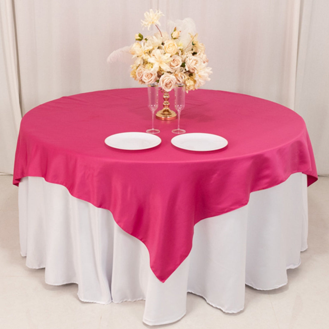 Lamour Satin Table Overlay 72