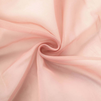 Light pink sheer fabric with a smooth, flowing texture. #whtbkgd