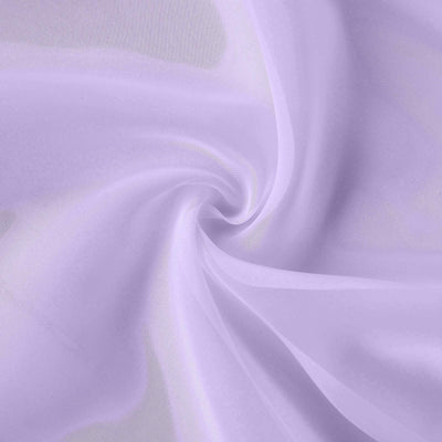 Lavender sheer fabric with a smooth, flowing texture. #whtbkgd