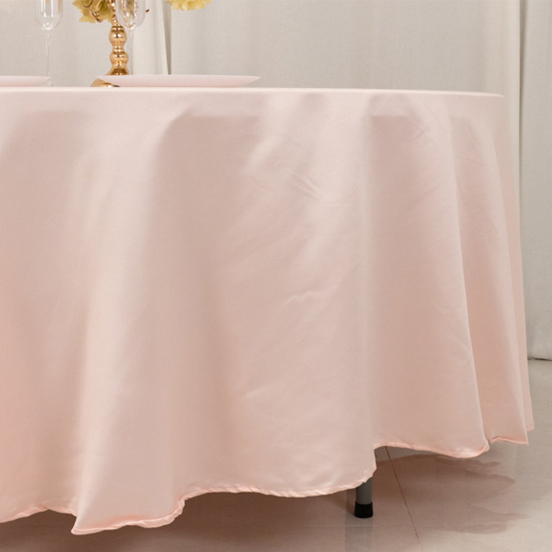 Lamour Satin Round Tablecloth 108