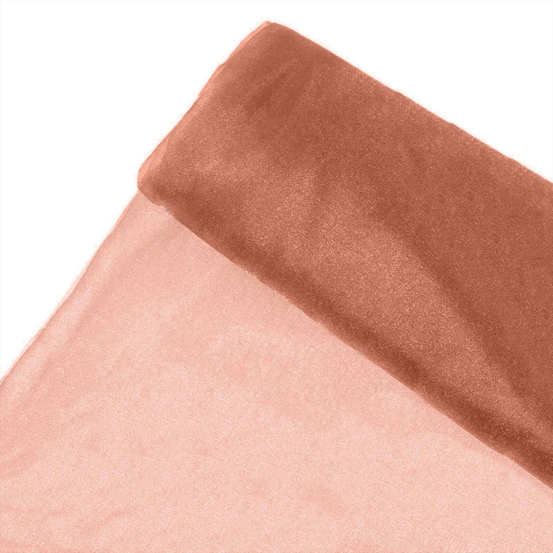54"x10yd Terracotta Rust Sheer Chiffon Fabric Bolt | eFavormart