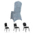 Elegant chair cover with a decorative ring, suitable for various chair styles.