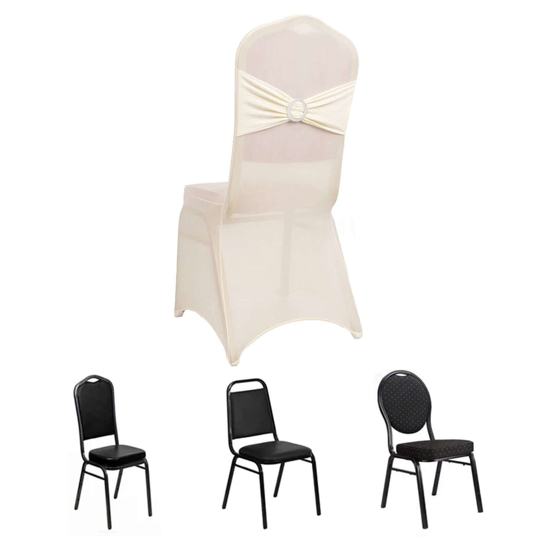 Elegant banquet chair with decorative back, available in multiple styles.