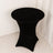 Black stretch table cover for events and parties