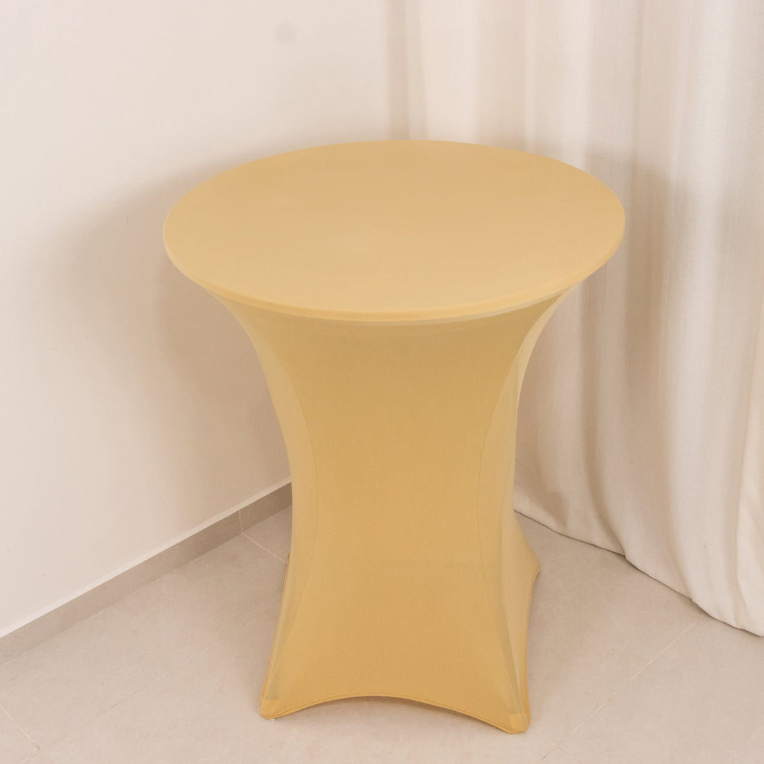 Yellow cocktail table cover, stylish and modern design.
