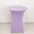 Purple stretch table cover for round tables