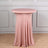 Pink fitted table cover for events and parties.