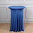 Blue stretch table cover for events and parties.