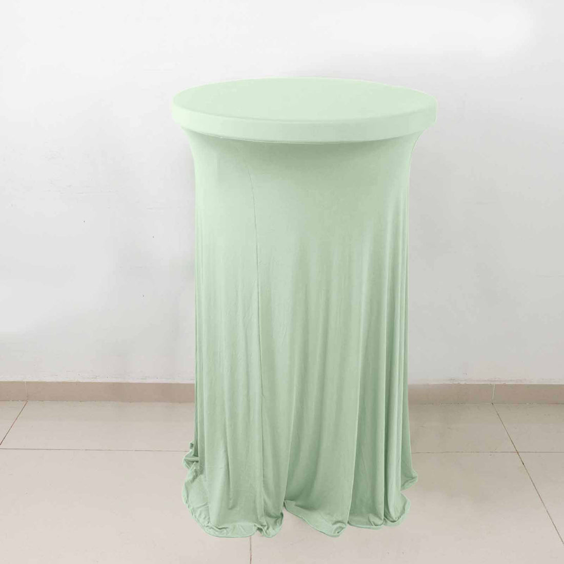 Mint green fitted table cover for events and gatherings