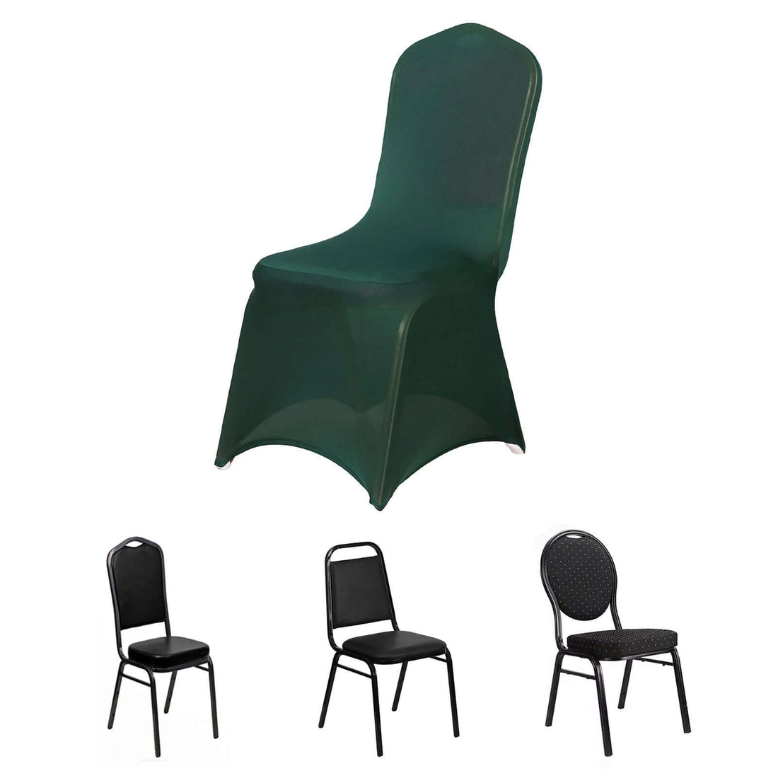 Set of four stylish banquet chairs in various designs