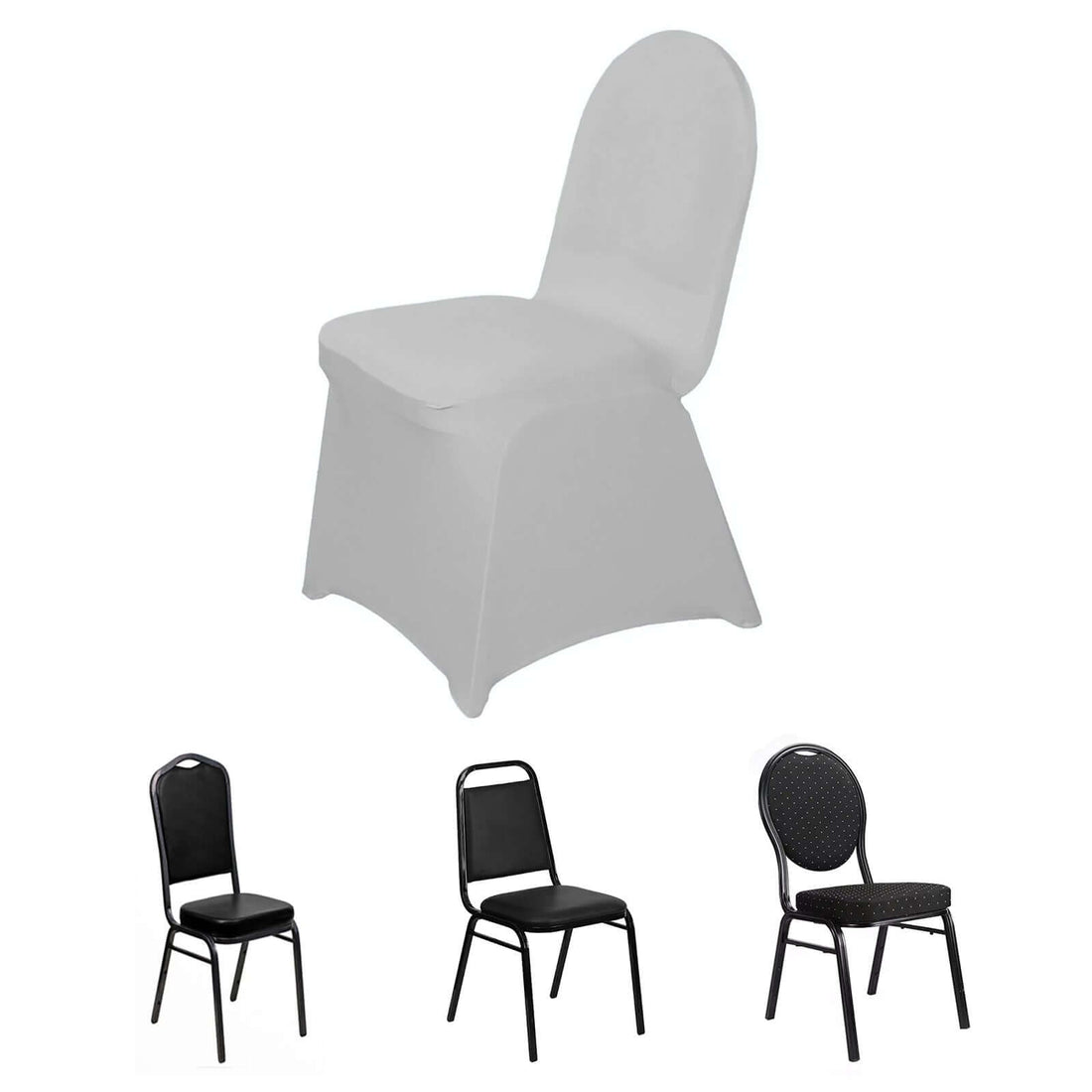 Various styles of chairs on a white background.