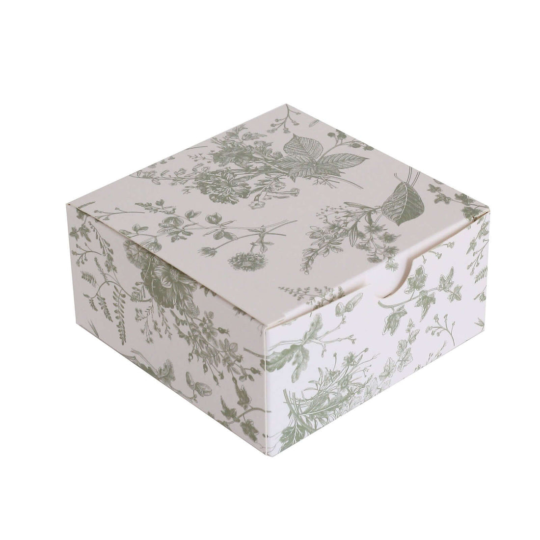 25 Pack White Sage Green Paper Gift Boxesi | eFavormart