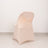 Peach chair cover with decorative back design