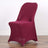 Burgundy chair cover on a plain background