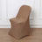 Brown stretch chair cover for events and home decor