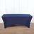 Navy fitted table cover for trade shows and events
