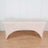White stretch table cover for events and parties