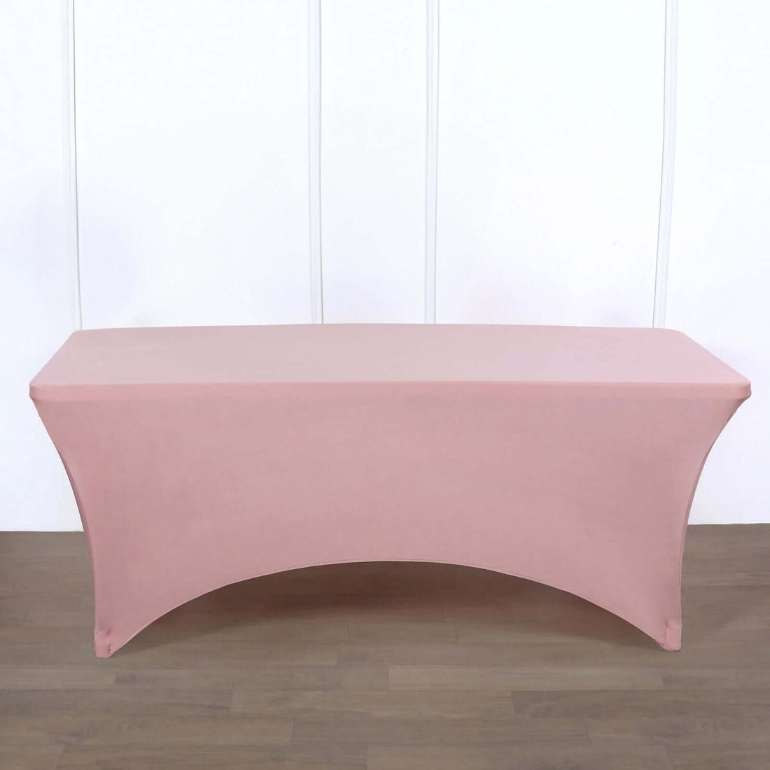 Pink fitted table cover for events and parties