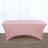 Pink fitted table cover for events and parties