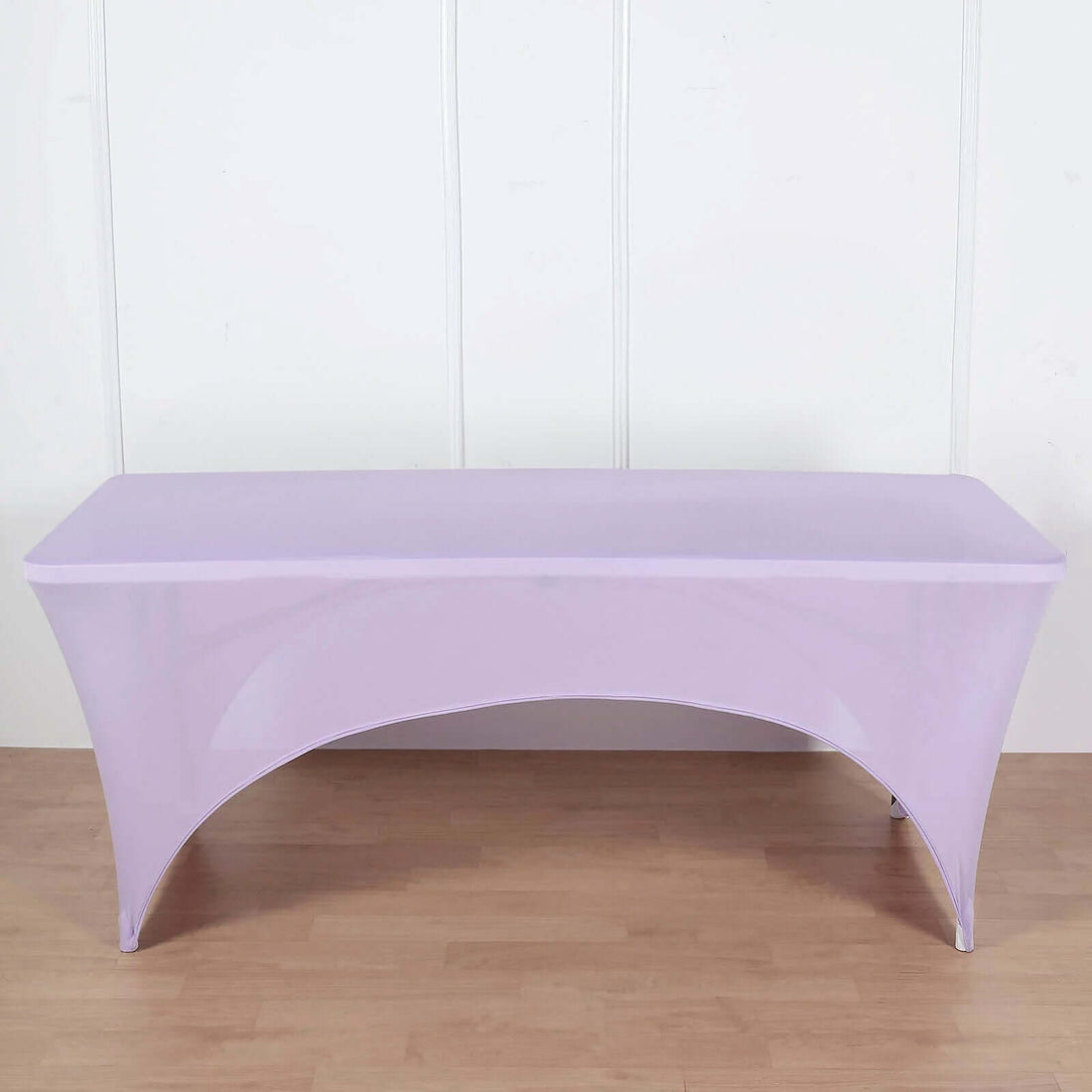 Purple stretch table cover for events and parties