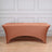 Brown fitted table cover for event decor