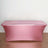 Pink table cover with sleek design for events and parties.