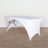 White folding table with elegant arch design