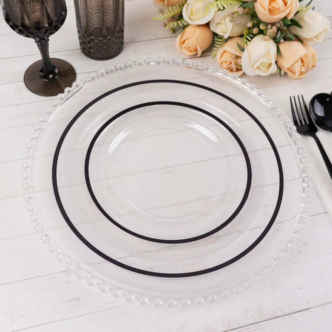 Plastic Round Dinner Plates 7