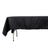 Black tablecloth with textured design for events and dining.