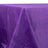 Purple tablecloth with a textured finish draped elegantly.