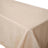 Cream-colored tablecloth draped elegantly over a table.