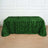 Green leaf tablecloth with textured design for events or decor.