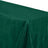 Green tablecloth draped over a table, showcasing smooth texture.