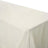 White tablecloth draped over a table on a plain background