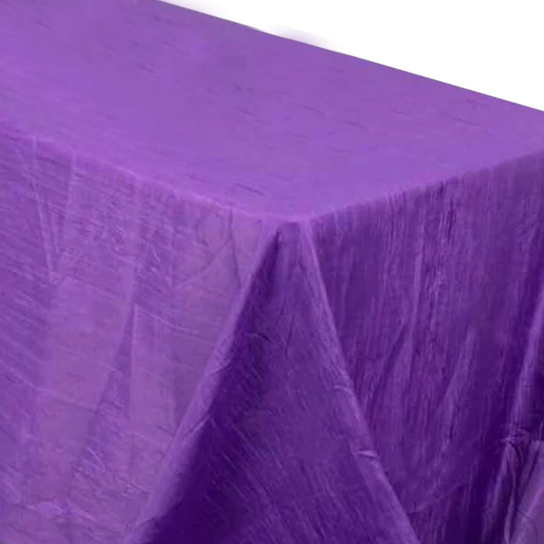 Purple tablecloth on a plain background.