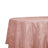 Pink satin tablecloth on a round table